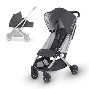UPPAbaby MINU Stroller +from Birth Kit – Jordan (Charcoal Melange/Silver/Black Leather)
