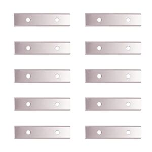 2″ (50mm) Paint Scraper Carbide Blades Double-Edged Reversible Replacement Blade (50X12X1.5mm), Pack of 10, Suitable For Most Hand-Held Scrapers