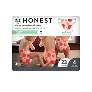 THE HONEST COMPANY Just Peachy Size 4 Diapers, 23 CT