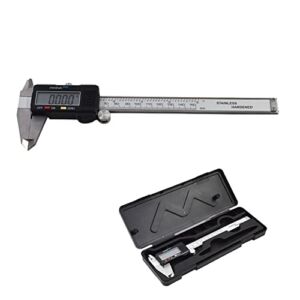 Electronic Digital Caliper Stainless Steel Body with Large LCD Screen 0-6 Inches Inch/Millimeter Conversion