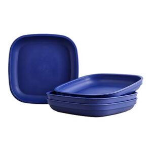 Re-Play Recycled Products Deep Walled Plates, Set of 4 (7.375″ Deep Walled Plates, Navy Blue)