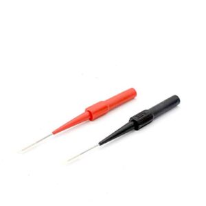 0.7mm Back Probe Pins Insulation Piercing Needle Non-destructive Needle Tip Multimeter Probes With 4mm Banana Socket 2 Pack