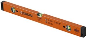 Keson LKB24 Aluminum Box Beam Level with 3 20% Magnified Vials, 24-Inch , Orange