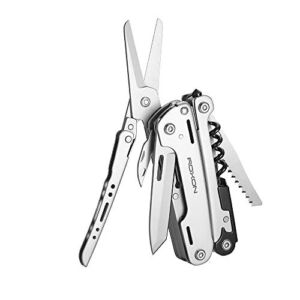 ROXON S801S STORM 16 in 1 multitool pliers EDC for Camping, Outdoor with Lockable Saw Blade with Nylon Case (S801S)