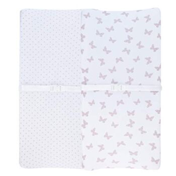 Adrienne Vittadini Bambini Jersey Cotton Change Pad Cover 2 Pack Lavendar Butterfly & Dots, Lavender | The Storepaperoomates Retail Market - Fast Affordable Shopping