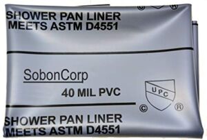 Shower PAN Liner 6X10 Grey Made in US