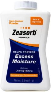 Zeasorb Prevention Super Absorbent Powder – 2.5 oz, Pack of 6