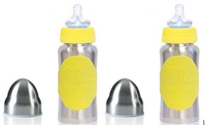 Pacific Baby Hot Tot Insulated Stainless Steel Infant Baby Eco Feeding Bottle 2 Pack