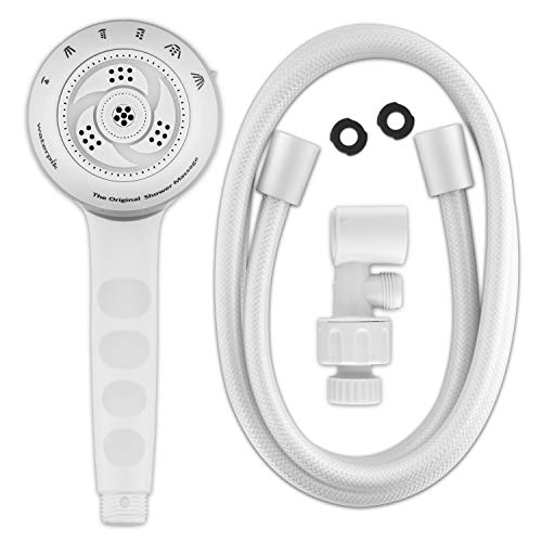 Waterpik Original Massage Shower Head Handheld Spray with 5-Foot Hose, Includes Massaging Sprays and 6 Modes, DIY Easy Installation, 1.8 GPM, White, SM-651E | The Storepaperoomates Retail Market - Fast Affordable Shopping