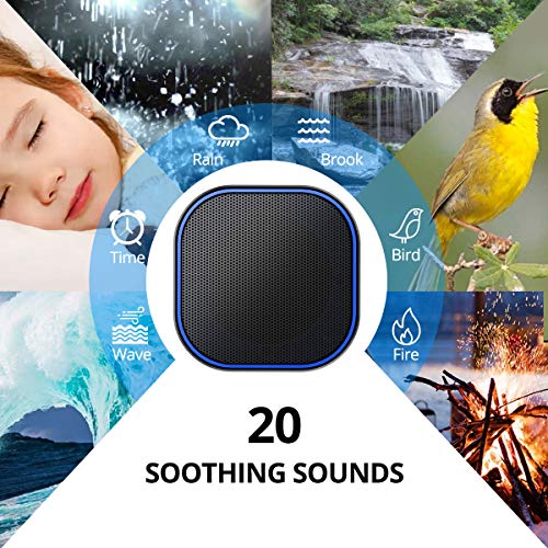 Magicteam Sound Machines White Noise Machine with 20 Non Looping Natural Soothing Sounds and Memory Function 32 Levels of Volume Powered by AC or USB and Sleep Sound Timer Therapy for Baby Kids Adults | The Storepaperoomates Retail Market - Fast Affordable Shopping