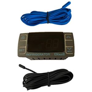 New Dixell Model: XR03CX-4N0F1 Digital Temperature Control Panel Thermostat with 2 Temperature Sensor Probes Included 120v / Technician Ready by Xiltek…