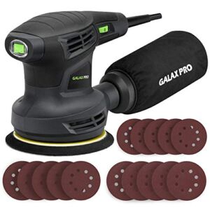 GALAX PRO 280W 13000OPM Max 6 Variable Speeds Orbital Sander with 15Pcs Sanding Discs, 5” electric Sander with Dust Collector for Sanding and Polishing