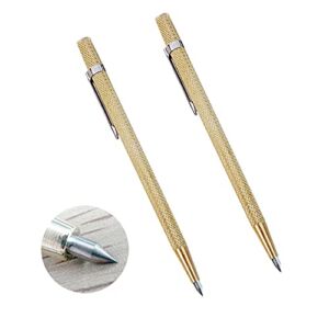 Metal Scribe Tool, Set of 2 Pieces, Tungsten Carbide Tip Scriber, Engraved Pen for Glass/Wood/Ceramics/Gold