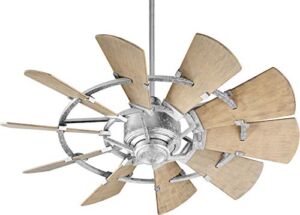 Quorum International Windmill 44″ Patio Fan – Galvanized – 194410-9
