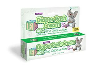 Diaper Rash Cream for Babies 40% Zinc Oxide with Aloe 24 Pack