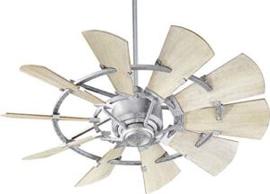 Quorum International Windmill 44″ Ceiling Fan – Galvanized – 94410-9