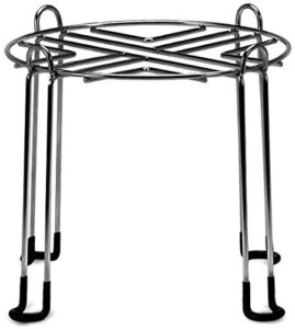 Impresa Extra Tall Water Filter Stand for Berkey 8″ Tall by 9″ Wide, Countertop Stainless Steel Stand for Most Medium Gravity Fed Water Coolers – Fills Tall Glasses, Pitchers, Pots with Water