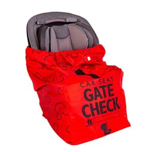 Disney Baby by J.L. Childress Gate Check Air Travel Bag for Car Seats, Red