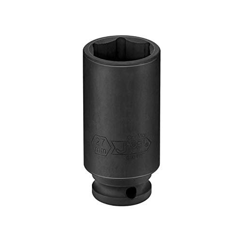 Jetech 1/2-Inch Drive 27mm Deep Impact Socket with 6-Point Design, Heat-Treated Chrome Molybdenum Alloy Steel, Metric | The Storepaperoomates Retail Market - Fast Affordable Shopping