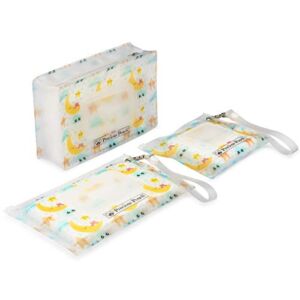 Precious Pouch Best Refillable Wet Wipe Dispensers Portable, Lightweight and Travel Friendly. (Twinkle Little Star, Complete Set – Extra Large, Slim & Mini Pouch)
