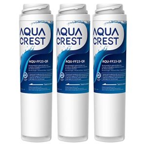AQUACREST Undersink GXRLQR Inline Water Filter, NSF 42 Certified, Replacement for GE SmartWater Twist and Lock In-Line GXRLQR Water Filter (Pack of 3)