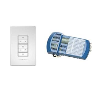 Casablanca 99195 Fan & Light Wall Remote Control, White and Casablanca Fan Company 99199 Universal Receiver