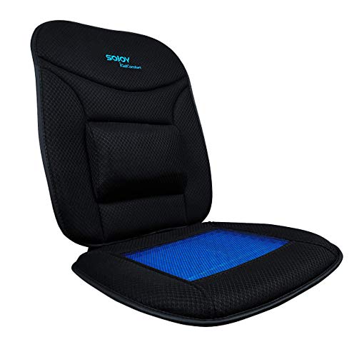 Sojoy Gel Seat Cushion with Lumbar Support,Breathable Firm Back Support Pain Relief Coccyx Seat Cushion for Car,Truck,Office | The Storepaperoomates Retail Market - Fast Affordable Shopping