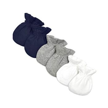Burt’s Bees Baby Unisex Baby Mittens, No-scratch Mitts, 100% Organic Cotton, Set of 3 Gloves, Midnight | The Storepaperoomates Retail Market - Fast Affordable Shopping
