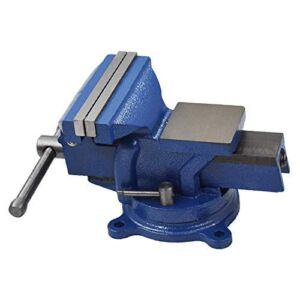 5″ Bench Vise with Anvil 360° Swivel Locking Base Table top Clamp Heavy Duty Vice