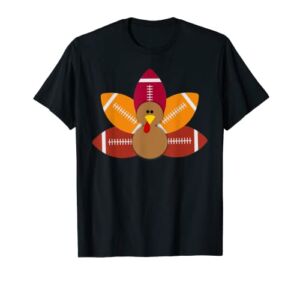 Funny Baby Turkey and Football Balls T-Shirt Sport Lovers T-Shirt