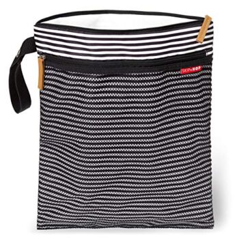 Skip Hop Wet Dry Bag, Grab & Go, Black & White Stripe | The Storepaperoomates Retail Market - Fast Affordable Shopping