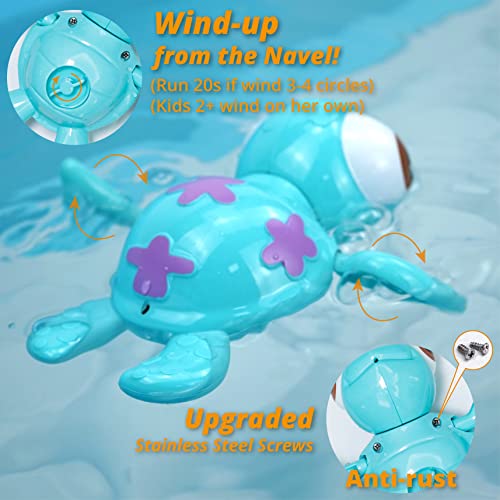 DUCKBOXX XX Bath Toys Wind up Swimming Sea Turtles for Kids 18M+ (Blue) | The Storepaperoomates Retail Market - Fast Affordable Shopping