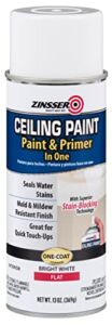 Zinsser Ceiling Paint & Primer in One, 13 oz, Flat White