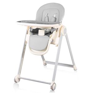 Cynebaby High Chairs for Babies and Toddlers, Space Saver High Chair for Baby Multifunctional Baby Feeding Chair with Adjustable Tray Easy to Clean
