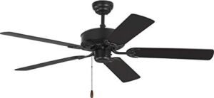 Monte Carlo 5HV52BK Transitional Ceiling Fan from Haven 52 Collection in Black Finish, Inch, See Image