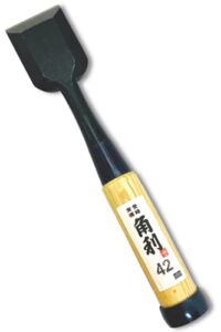 KAKURI Japanese Wood Chisel 42mm (1.65″) for Woodworking, Made in JAPAN, Oire Nomi Japanese Woodworking Tool, Sharp Japanese Carbon Steel, White Oak Wood Handle