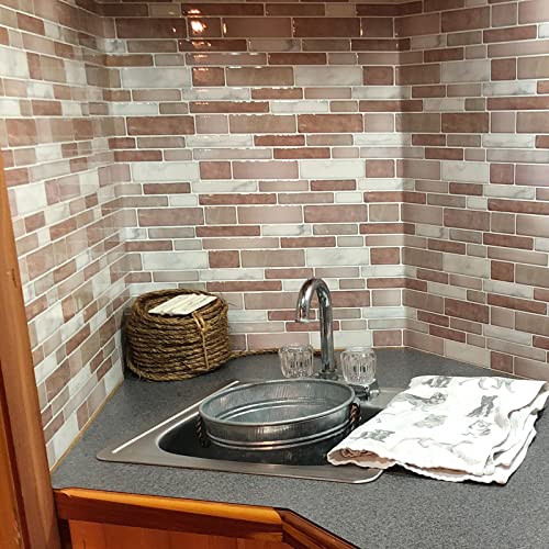 Art3d 10-Sheet Premium Stick On Kitchen Backsplash Tiles, 12″x12″ Peel and Stick Self Adhesive Bathroom 3D Wall Tiles Mosaic Art Tiles , Marble Design | The Storepaperoomates Retail Market - Fast Affordable Shopping