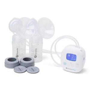 Ameda Mya Portable Hospital Strength Electric Breast Pump with 24mm Flanges, Wide-neck Storage Bottles, and Rechargeable Battery