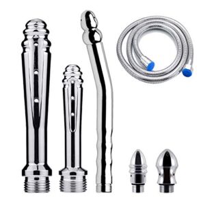 Metal Shower Heads,Shower Nozzle System Handheld Shower for Cleanse Kit – with 59 inch Hose (3 Style)