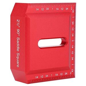 90 Degrees Woodworking Gauge Square Woodworking Miter Scriber T Ruler High Measurement Accuracy Aluminum Alloy Right Angle Line Scriber Marking Ruler for Carpenter