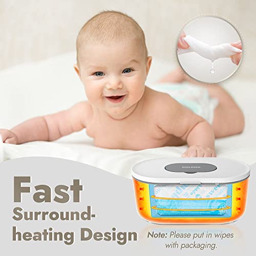 Baby Wipe Warmer and Wet Wipes Dispenser, Innovative Surround-Heating, Warms Quickly and Evenly, Large Capacity | The Storepaperoomates Retail Market - Fast Affordable Shopping
