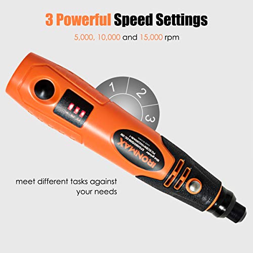 Goplus Cordless Rotary Tool Kit with 40 Accessories, Li-ion 3-Speed and USB Charging Multi-Purpose Rotary Tool Set, Perfect for Nail Polishing, Cutting, Wood Carving, Engraving, Polishing | The Storepaperoomates Retail Market - Fast Affordable Shopping