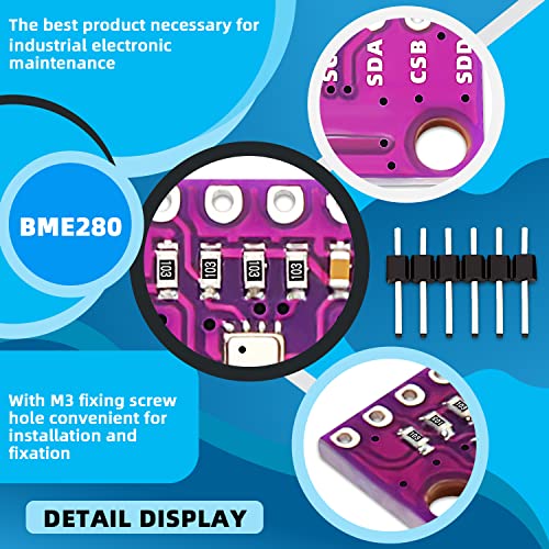 DaFuRui 5Pack GY-BMP280-3.3 Atmospheric Pressure Sensor Temperature Sensor Breakout Compatible for Arduino | The Storepaperoomates Retail Market - Fast Affordable Shopping
