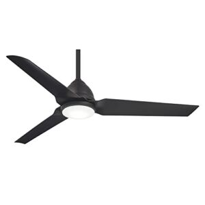 Minka-Aire F753L-CL Java 54 Inch Outdoor Ceiling Fan with Integrated LED Light in Coal Finish