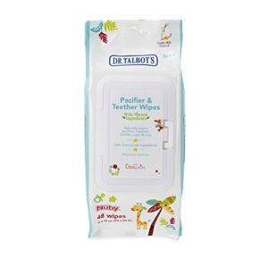 Dr. Talbot’s Pacifier and Teether Wipes Naturally Inspired with Citroganix, Vanilla Milk, 1 Pack