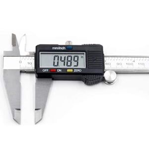 Oudtinx Electronic Digital Caliper with Extra Large LCD Screen | 0-8 Inches | Inch/Fractions/Millimeter Conversion