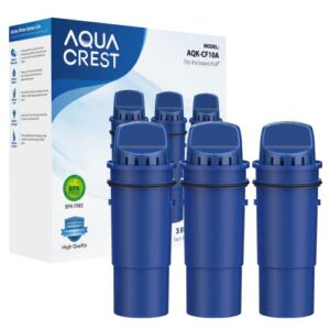 AQUA CREST AQK-CF10A NSF Certified Pitcher Water Filter, Replacement for Pur® Pitchers and Dispensers PPT700W, CR-1100C and PPF951K Water Filter (Pack of 3)