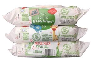 Little Journey Thick and Quilted Baby Wipes Value Pack 218 Ct