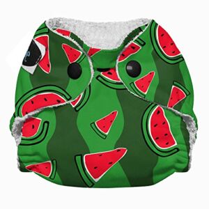 Imagine Baby Products Newborn Bamboo AIO 2.0 Diaper, Snap, Watermelon Patch