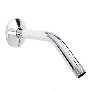 LDR 8 Inch Shower Arm and Flange, Stainless Steel Construction, Shower Head Extension Extender Pipe Arm, Chrome Finish